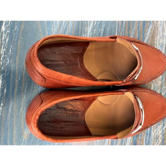 Johnston & Murphy Tan Leather Slip On Shoes 9.5, SUPER soft leather, Bit Loafer main image 6